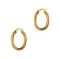 Pre-Owned 9ct Gold Oval Creole Hoop Earrings