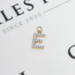 Pre-Owned 9ct Gold CZ Letter E Initial Pendant