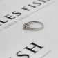 Pre-Owned 9ct White Gold Diamond Cluster Ring Size K.5