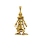 Pre-Owned 9ct Gold Synthetic Stone Clown Pendant