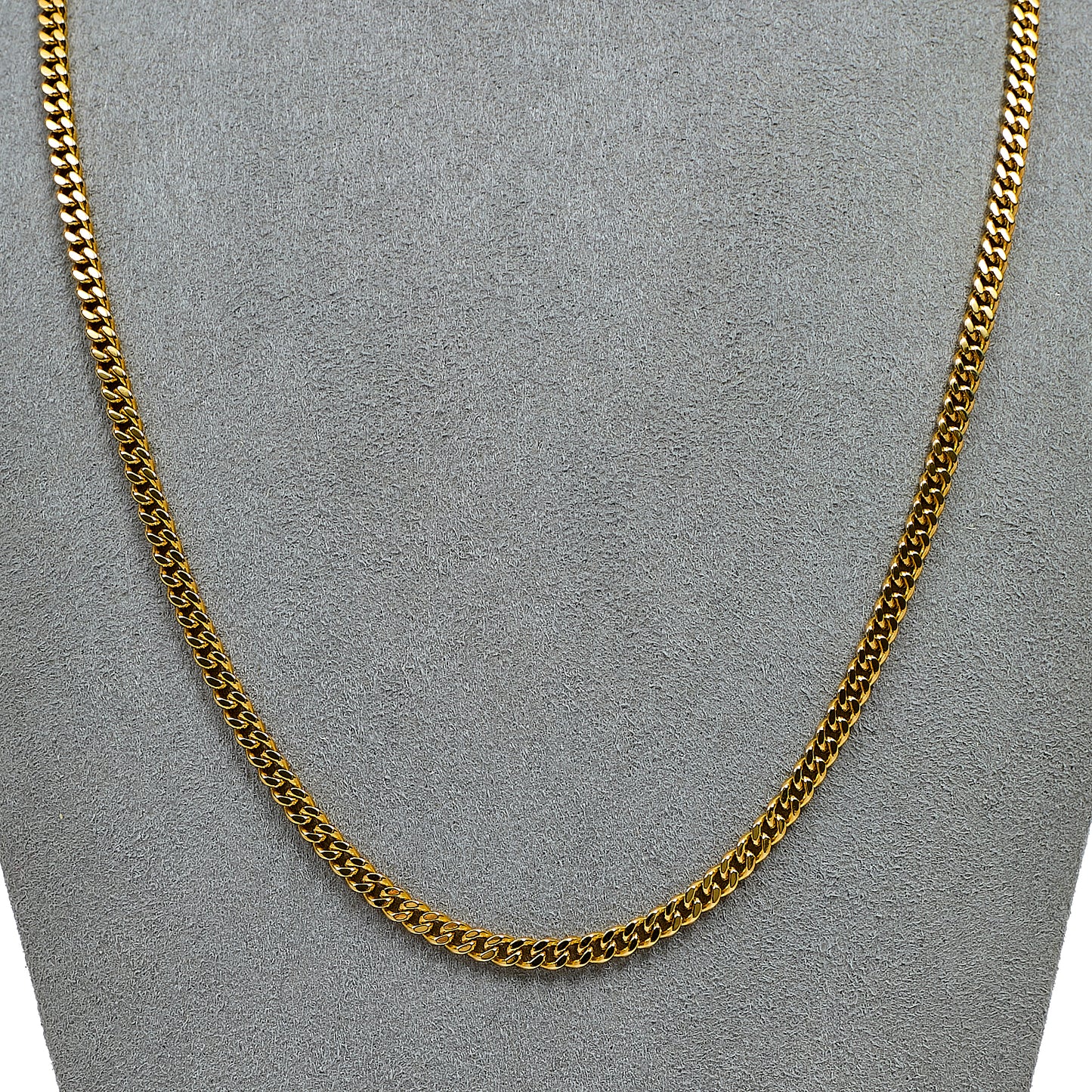 Pre-Owned 18ct Gold Curb Chain Necklace 20 Inch