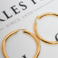 Pre-Owned 9ct Gold Creole Hoop Earrings