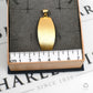 Pre-Owned 14ct Gold Curved Rectangle Pendant
