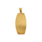 Pre-Owned 14ct Gold Curved Rectangle Pendant