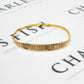 Pre-Owned 9ct Gold Tricolor Tapering Bracelet