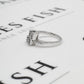 Pre-Owned 18ct White Gold Diamond Crossover Ring Size O