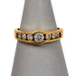 Pre-Owned 18ct Gold 7 Diamond Ring Size O