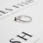 Pre-Owned 9ct White Gold Black Diamond Solitaire Ring Size N