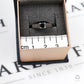 Pre-Owned 9ct White Gold Black Diamond Solitaire Ring Size N