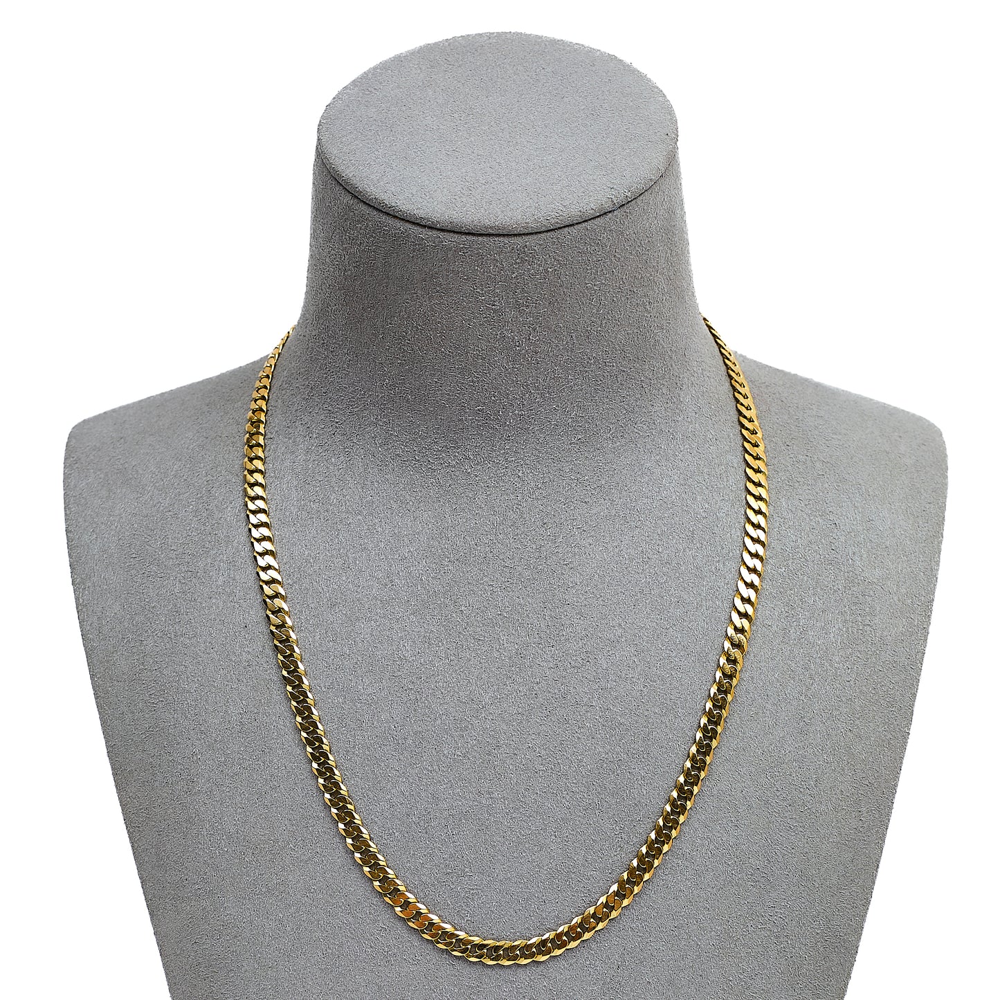 Pre-Owned 9ct Gold Curb Chain Necklace 16 Inch