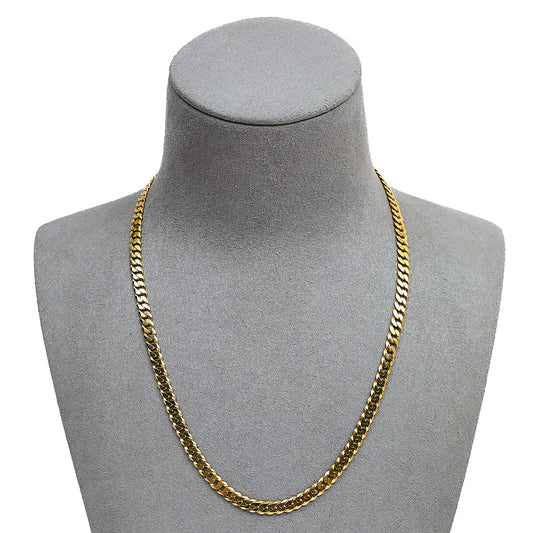 Pre-Owned 9ct Gold Curb Chain Necklace 16 Inch