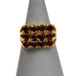 Pre-Owned 9ct Gold 12 Garnet Ring Size L.5