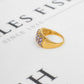 Pre-Owned 9ct Gold 4 Row Diamond & Tanzanite Ring Size M