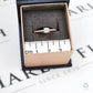 Pre-Owned 14ct Gold CZ Ring & CZ Sides Size J