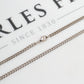 Pre-Owned 9ct White Gold Curb Chain Necklace 25 Inch