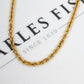 Pre-Owned 9ct Gold Rope Chain Necklace 18 Inch