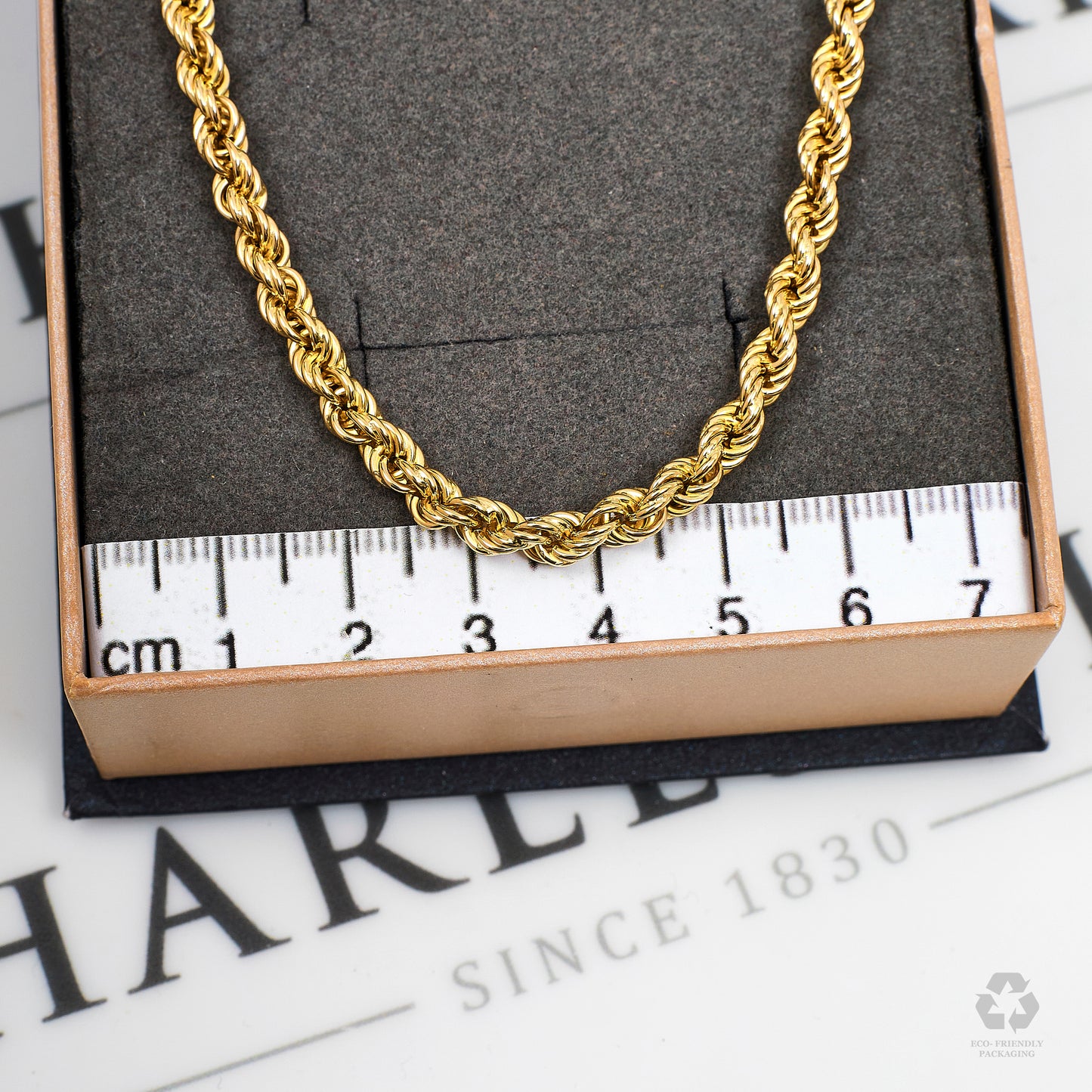Pre-Owned 9ct Gold Rope Chain Necklace 18 Inch