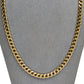 Pre-Owned 9ct Gold Curb Chain Necklace 22 Inch