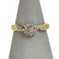 Pre-Owned 9ct Gold Diamond Cluster Ring Size Q