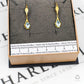 Pre-Owned 18ct Gold Oval Topaz Drop Earrings
