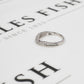 Pre-Owned 9ct White Gold 17 Diamond Wishbone Ring Size N