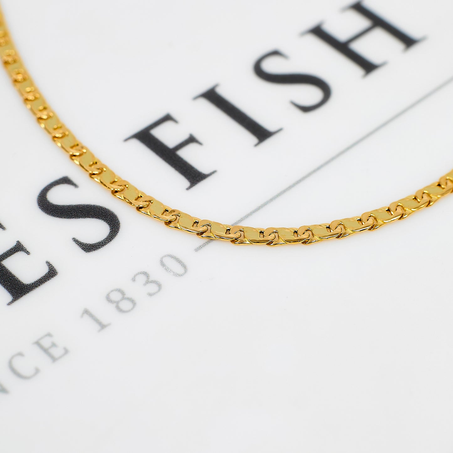 Pre-Owned 18ct Gold Anchor Link Chain Bracelet 7.5 Inch