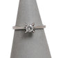Pre-Owned 18ct White Gold Solitaire Diamond Ring Size L.5