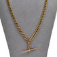 Pre-Owned 9ct Rose Gold Double Albert Necklace & TBar