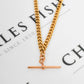Pre-Owned 9ct Rose Gold Double Albert Necklace & TBar