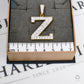Pre-Owned 9ct Gold CZ Letter Z Initial Pendant