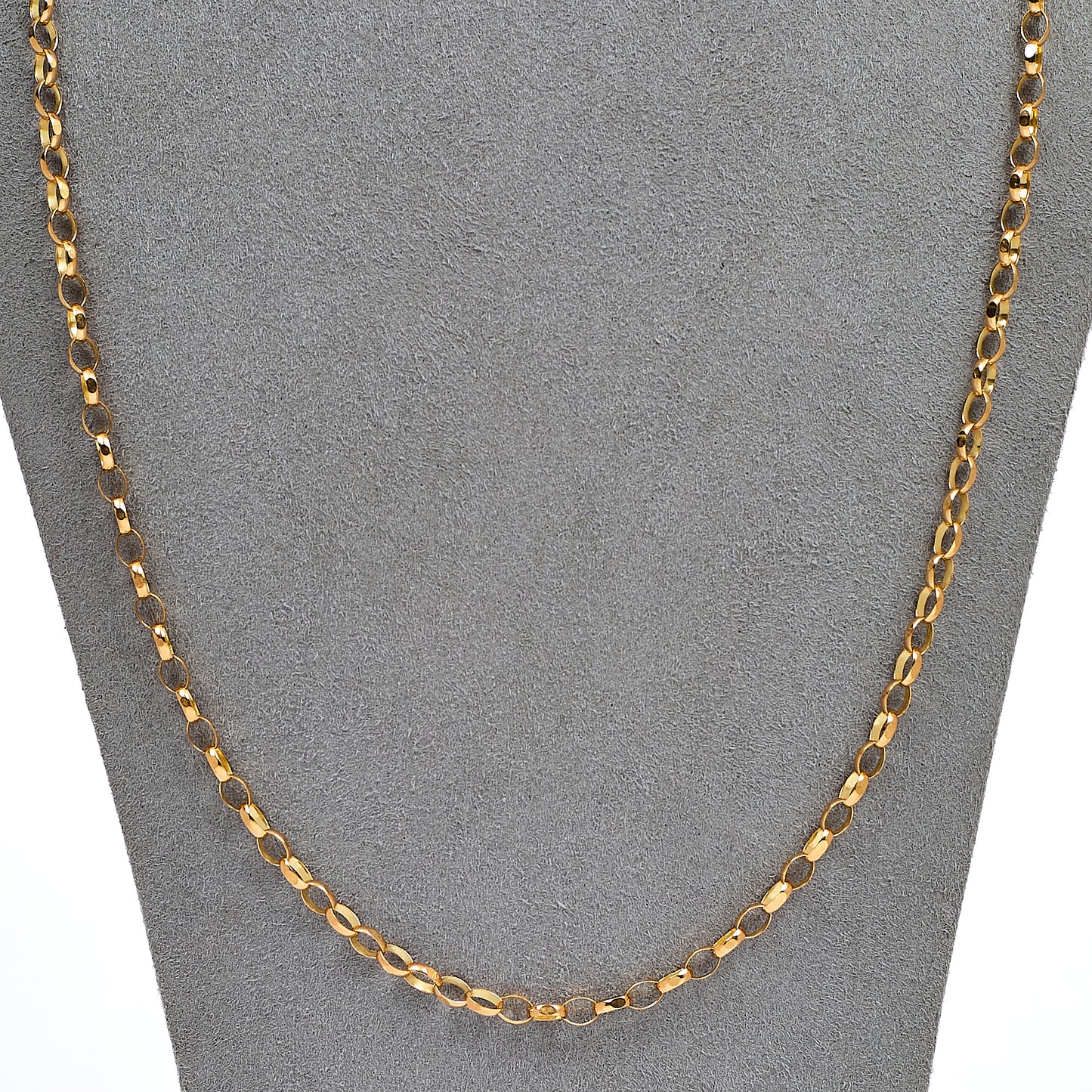Pre-Owned 9ct Gold Belcher Chain Necklace 24 Inch