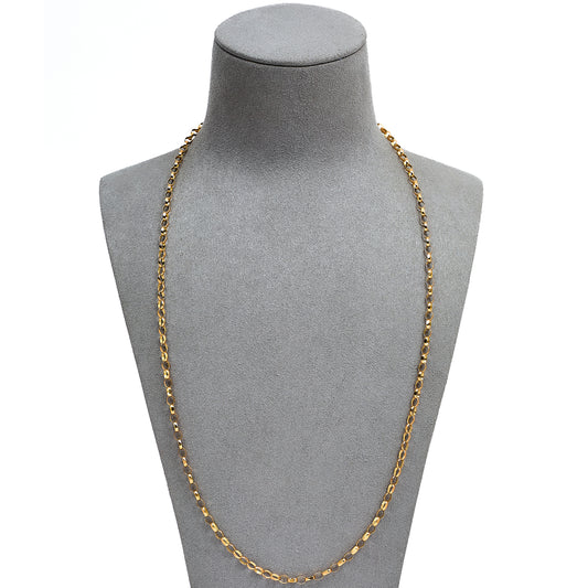 Pre-Owned 9ct Gold Belcher Chain Necklace 24 Inch