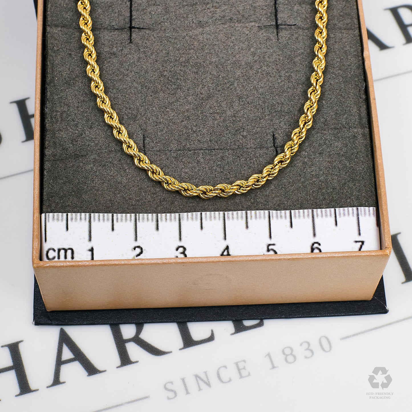Pre-Owned 9ct Gold Rope Chain Necklace 18 Inch