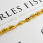 Pre-Owned 9ct Gold Rope Chain Necklace 22 Inch