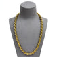 Pre-Owned 9ct Gold Rope Chain Necklace 22 Inch