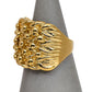 Pre-Owned 9ct Gold Mens 5 Row Shot Ring Size U.5