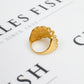 Pre-Owned 9ct Gold Mens 5 Row Shot Ring Size U.5