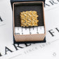 Pre-Owned 9ct Gold Mens 5 Row Shot Ring Size U.5