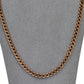 Pre-Owned 9ct Rose Gold Curb Chain Necklace 24 Inch