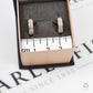 Pre-Owned 14ct Gold CZ Huggie Hoop Earrings