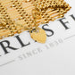 Pre-Owned 9ct Gold Bar Gate Bracelet & Heart Padlock 7 Inch