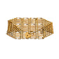Pre-Owned 9ct Gold Bar Gate Bracelet & Heart Padlock 7 Inch