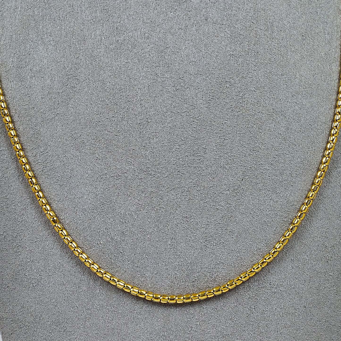 Pre-Owned 18ct Gold Popcorn Chain Necklace 20 Inch