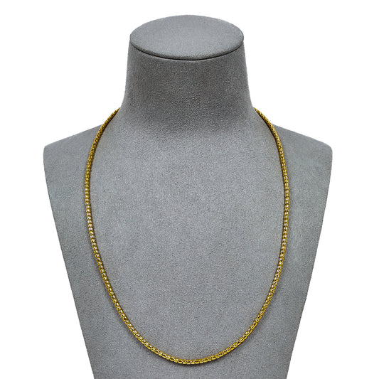 Pre-Owned 18ct Gold Popcorn Chain Necklace 20 Inch