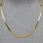 Pre-Owned 18ct Gold Flat Chain Necklace 16 Inch
