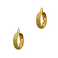 Pre-Owned 9ct Gold Star Design Hoop Earrings