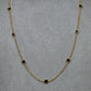 Pre-Owned 9ct Gold Red & Green Resin Dress Necklace