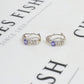 Pre-Owned 14ct White Gold Tanzanite & Diamond Earrings