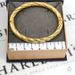 Pre-Owned 9ct Gold Twist Hinged Bangle