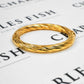 Pre-Owned 9ct Gold Hinged Twist Design Bangle